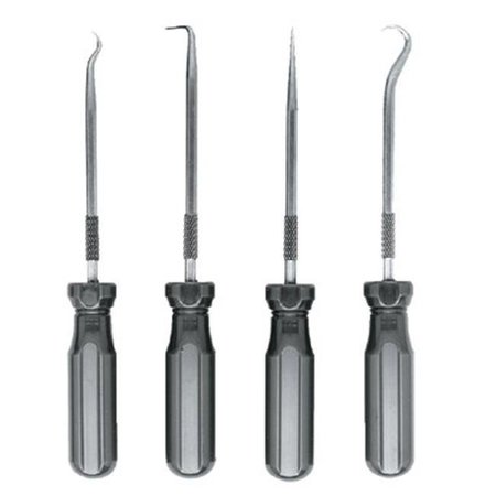 ULLMAN Ullman 758-PSP-4 4 Piece Hook & Pick Setw- Screwdriver Type Hand 758-PSP-4